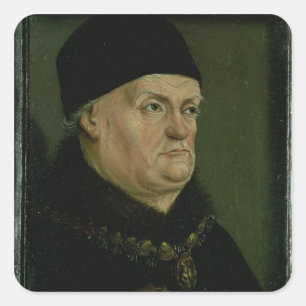 Adesivo Quadrado O Diptych de Matheron: retrato de Rene mim 'o bom