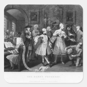 Adesivo Quadrado O dique do ancinho, placa II