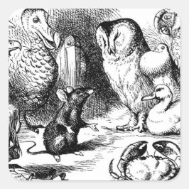 Adesivo Quadrado O Dormouse conta uma história