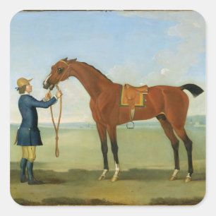 Adesivo Quadrado O duque do vôo Childers de Devonshire, 1742 (oi