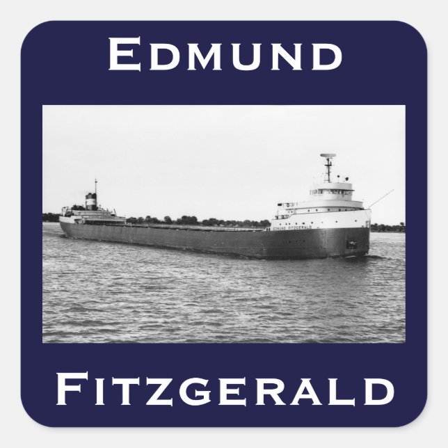 Adesivo Quadrado O Edmund Fitzgerald (Frente)