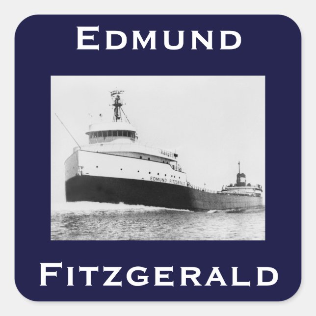 Adesivo Quadrado O Edmund Fitzgerald (Frente)