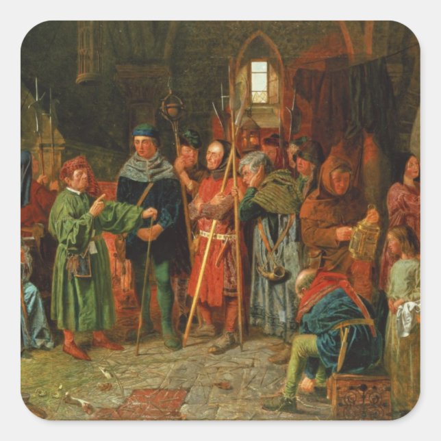 Adesivo Quadrado O Encargo de Dogberry para a Vigia (Frente)