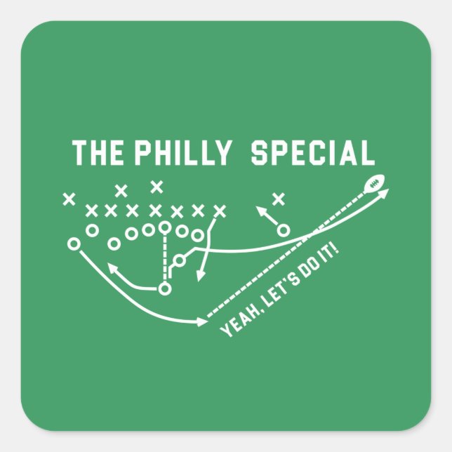 Adesivo Quadrado O Especial Philly - Sim, o vamos (Frente)