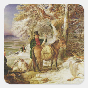 Adesivo Quadrado O esporte de um dia, 1826 (óleo em canvas)