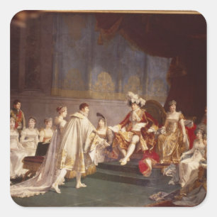 Adesivo Quadrado O espousal do príncipe Jerome Bonaparte
