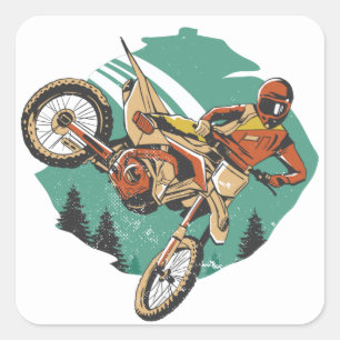 Adesivo Quadrado O estilo livre inicia o FMX