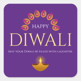 Adesivo Quadrado O Festival das Luzes Diwali Hindu