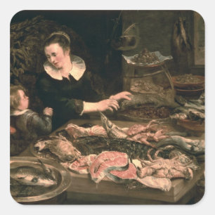 Adesivo Quadrado O Fishmonger