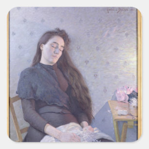 Adesivo Quadrado O florista de sono, 1892