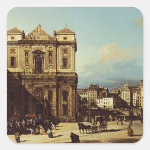Adesivo Quadrado O Freyung em Viena, vista do noroeste, C.