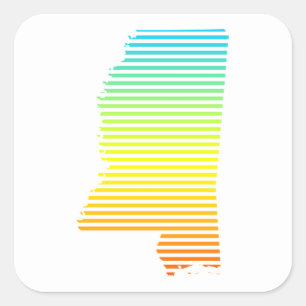 Adesivo Quadrado o frio de mississippi desvanece-se