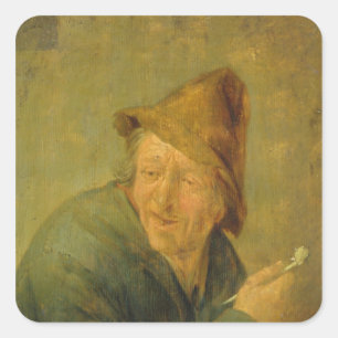 Adesivo Quadrado O fumador, 1640