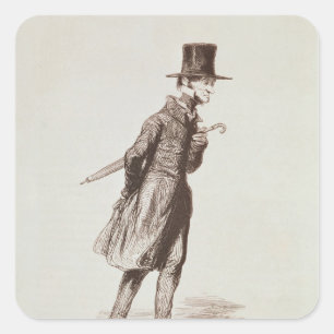 Adesivo Quadrado O Funcionário