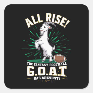 ADESIVO QUADRADO O FUTEBOL FANTASY G.O.A.T. CHEGOU