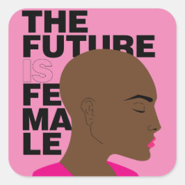 Adesivo Quadrado O futuro é feminino