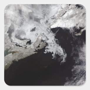 Adesivo Quadrado O gelo marinho enche o golfo de St Lawrence