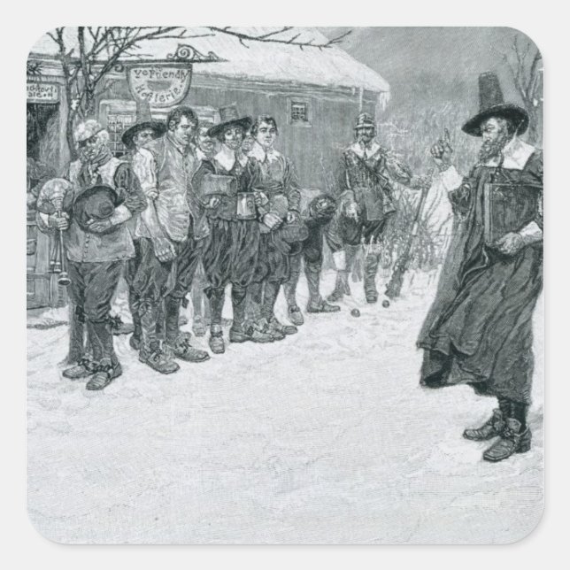 Adesivo Quadrado O Governador Puritano (Frente)