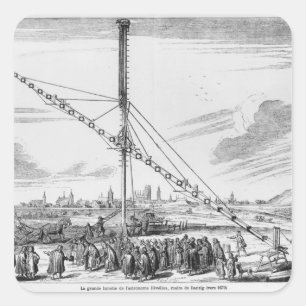 Adesivo Quadrado O Grande Telescópio Astronômico