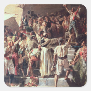 Adesivo Quadrado O grito do Palleter que declara estava ligada