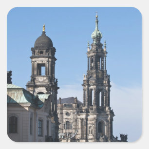Adesivo Quadrado O hofkirche (Igreja da Corte) Dresden