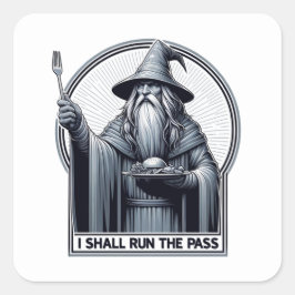 Adesivo Quadrado O Humor Restaurante Eu Vou Pôr A Passagem