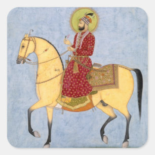Adesivo Quadrado O imperador Farrukhsiyar de Mughal (1683-1719)