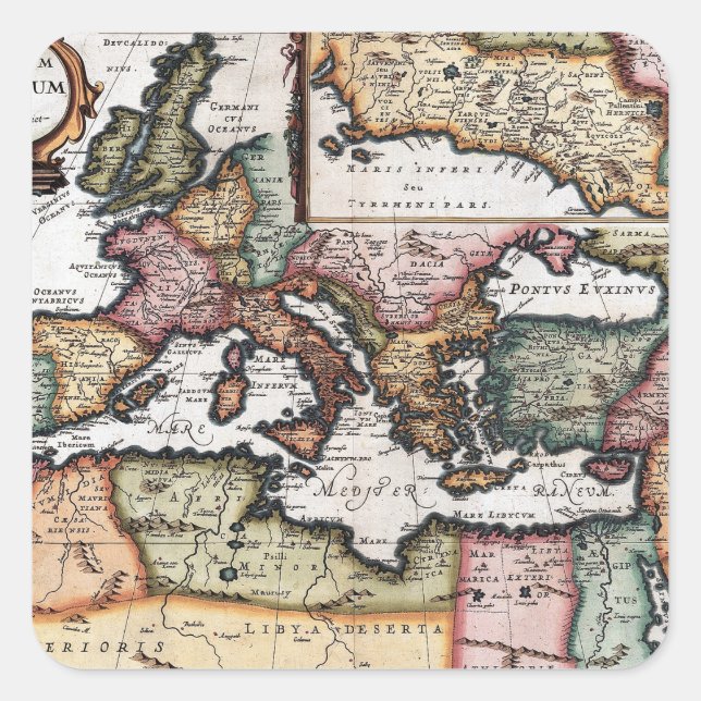 Adesivo Quadrado O Império Romano (Frente)