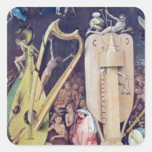 Adesivo Quadrado O Jardim das Delícias Terrenas