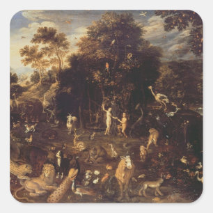 Adesivo Quadrado O Jardim do Éden