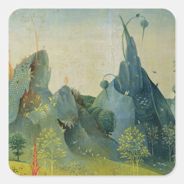 Adesivo Quadrado O Jardim do Éden (Frente)