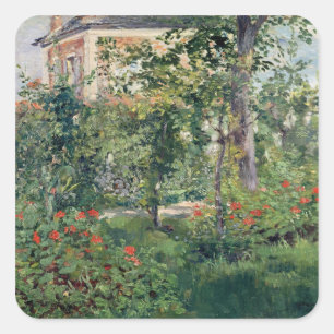 Adesivo Quadrado O jardim em Bellevue, 1880
