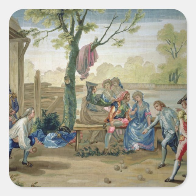 Adesivo Quadrado O Jogo das Bolas (Frente)