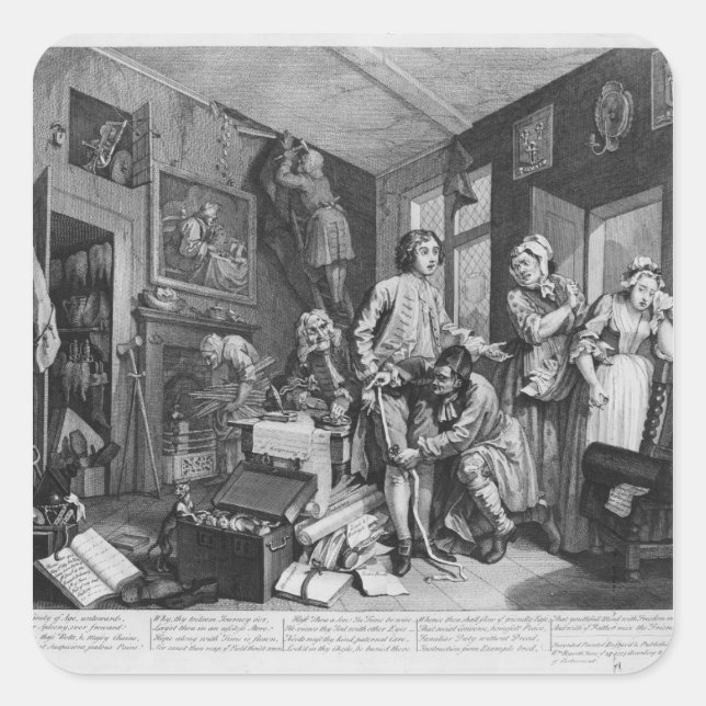 Adesivo Quadrado O Jovem Herdeiro Possui (Frente)