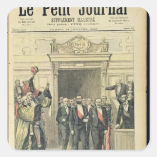 Adesivo Quadrado O jubileu de Louis Pasteur no Sorbonne