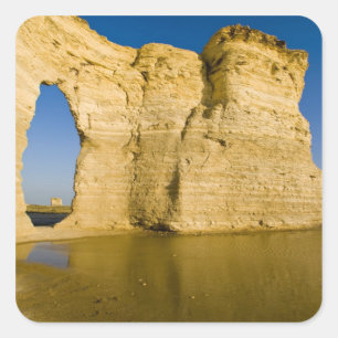 Adesivo Quadrado O keyhole of the Monument Rocks aka Chalk