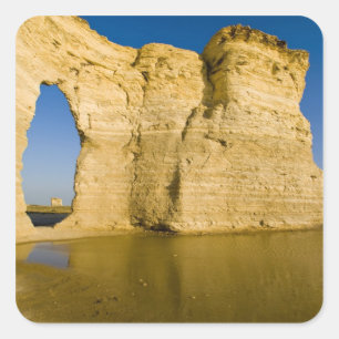 Adesivo Quadrado O keyhole of the Monument Rocks aka Chalk