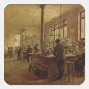 Adesivo Quadrado O laboratório, 1887