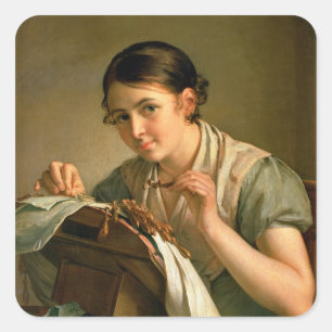 Adesivo Quadrado O Lacemaker, 1823