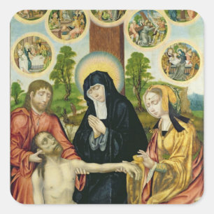 Adesivo Quadrado O lamento do cristo inoperante, c.1520