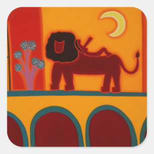 Adesivo Quadrado O Leão Da Fulham Broadway 2008