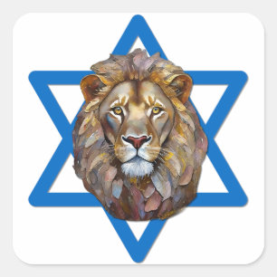 Adesivo Quadrado O Leão De Judah