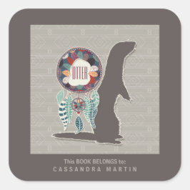 Adesivo Quadrado O livro nativo americano de espíritos animais