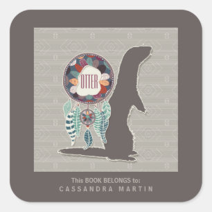 Adesivo Quadrado O livro nativo americano de espíritos animais