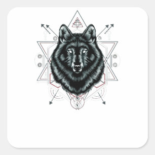 Adesivo Quadrado O Lobo