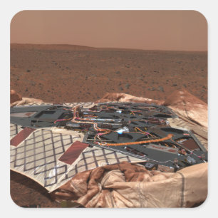 Adesivo Quadrado O local de aterrissagem do veículo