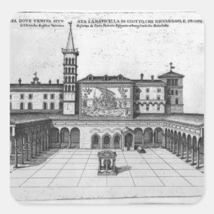 Adesivo Quadrado O Loggia do Benediction do vaticano velho