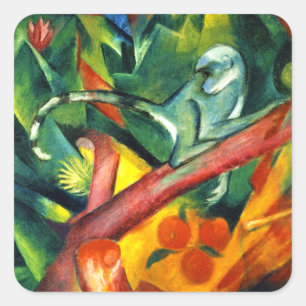 Adesivo Quadrado O Macaco