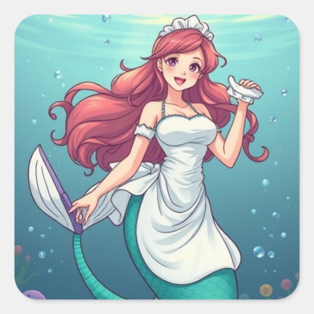 ADESIVO QUADRADO O "MAID" (Frente)