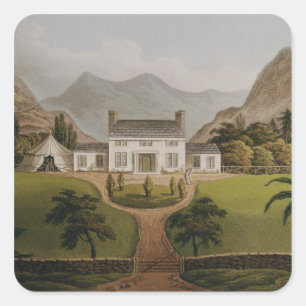 Adesivo Quadrado O Mal-Maison de Bonaparte em St Helena, 1821
